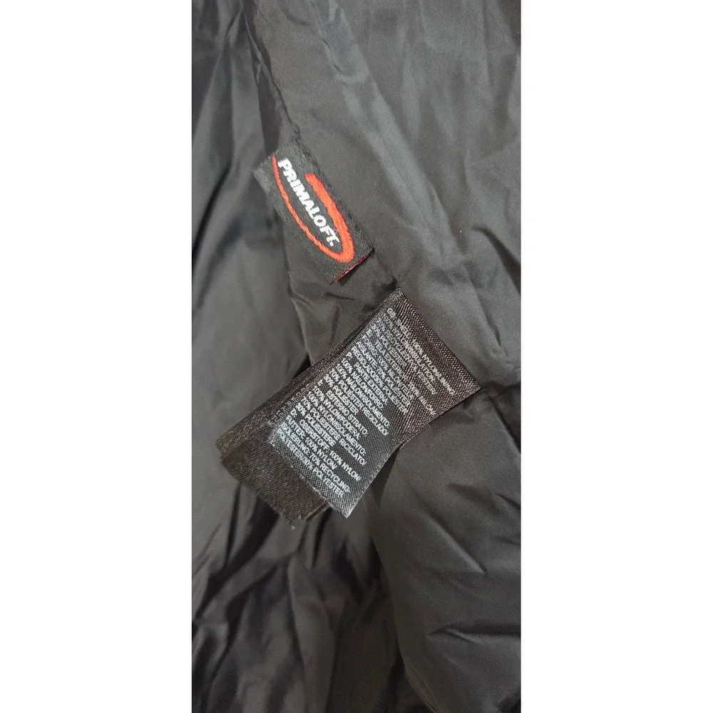 The North Face Primaloft Puffer Vest Men's Medium Black Quilted Full Zip GOOD